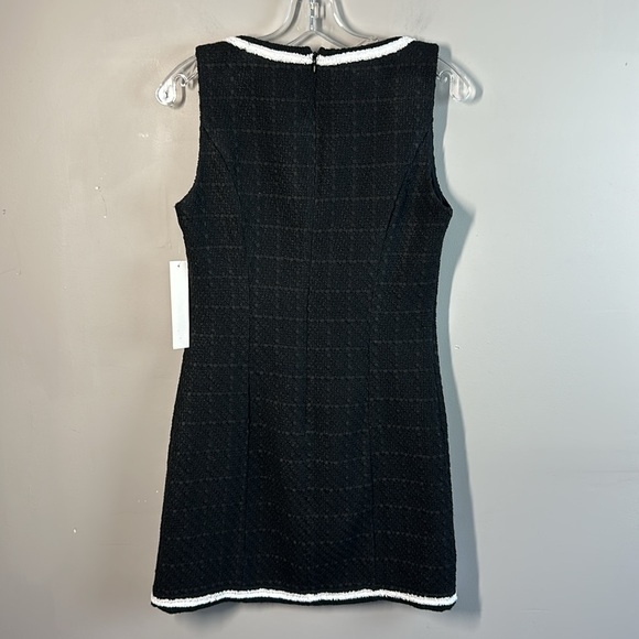 NWT Aqua X Liat Baruch Tweed Square Neck Mini Dress Size M - Picture 5 of 15